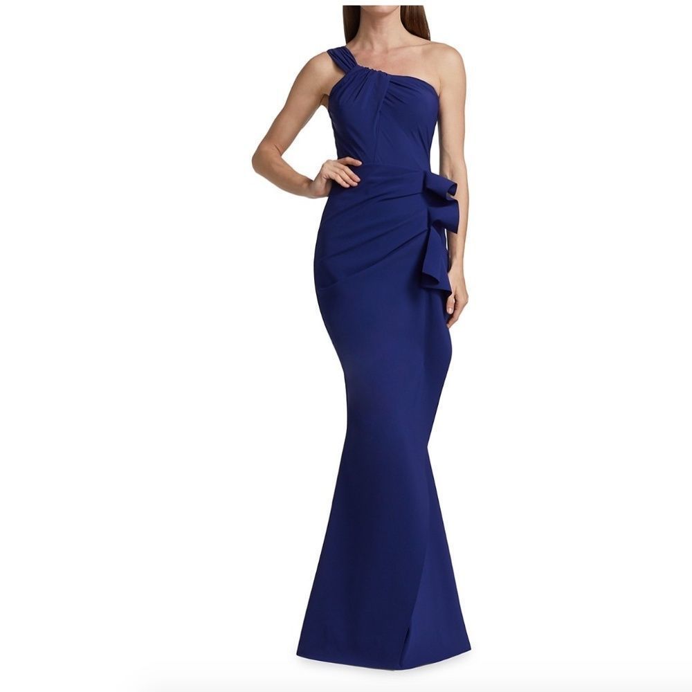 Chiara Boni La Petite Robe Seki One-Shoulder Gown IT 50 / US 14 $995